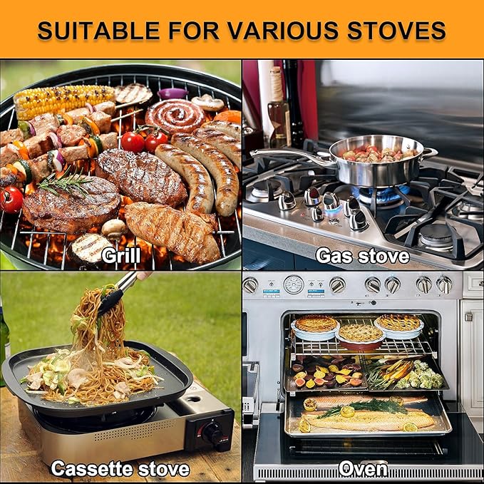 Camping Cookware Mess Kit, 8PCS Stainless Steel Cooking Pot and Pan Set with Plates Cups for Outdoor Camping Hiking Backpacking Lightweight Backpacking Cook Set Stainless Steel Cookware Kit