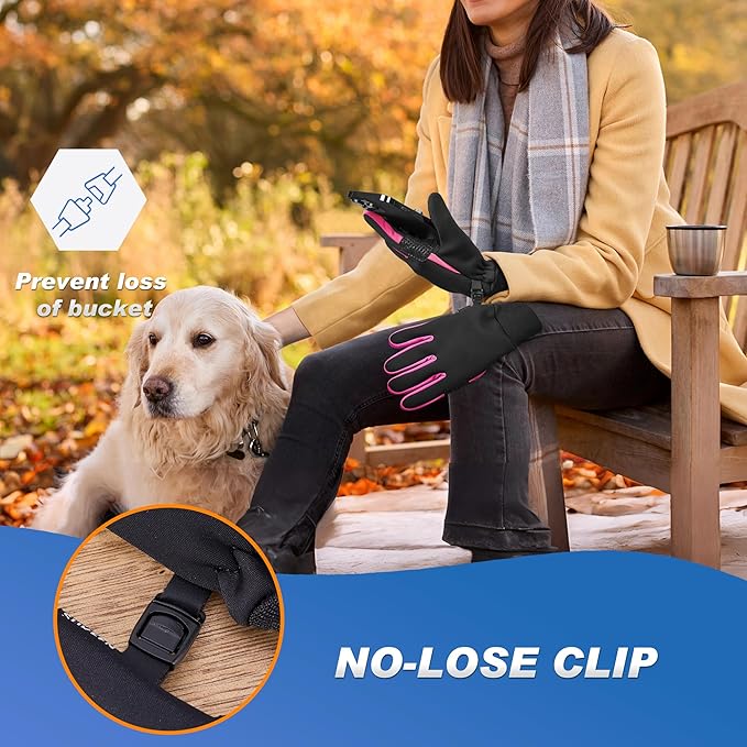 Sukeen Winter Gloves Men Women, Touchscreen Anti-Slip Warm Mens Gloves for Running Driving Cycling Hiking Biking Outdoor