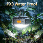 Rechargeable Camping Lights FLY2SKY 2Pcs 2000mAh Tent Lights Flashlight Portable LED Camping Lantern Survival Gear Camping Accessories for Hiking Backpacking Fishing Hurricane Emergency Outage