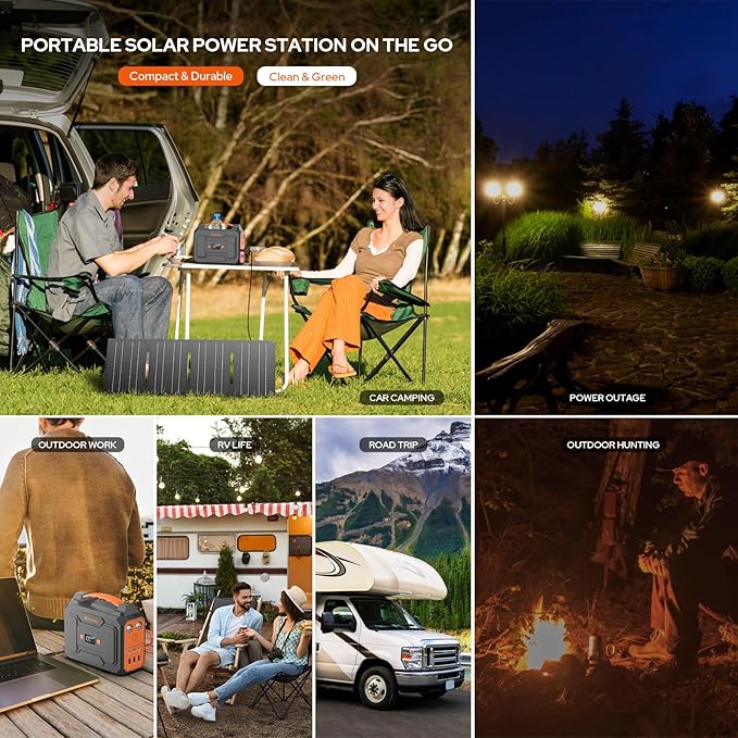 ZeroKor Portable Power Station, 100W 110V Power Pack with AC Outlet, Portable Solar Generator 146Wh External Battery with DC USB C QC3.0 for Smart Devices Camping Home RV VanLife(without Solar Panel)