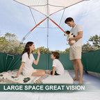 CAMPROS CP Tent 8 Person Camping Tents, Waterproof Windproof Family Tent with Top Rainfly, Large Mesh Windows, Double Layer, Easy Set Up, Portable with Carry Bag, for All Seasons