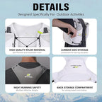 Running Hydration Vest for Women Men, Lightweight Water Vest with 2 TPU 250ML Soft Flask, Adjustable Chest Straps Runners Vest for Trial Hiking Cycling Jogging Marathon