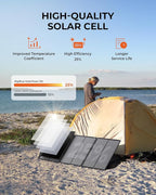 BigBlue SolarPowa 150 Foldable Solar Panel with Kickstands, IP68 Waterproof, 25% High Conversion Efficiency, N-Type Solar Cell, 150W Portable Solar Panel Charger for Camping, RV, Hurricane Blackout