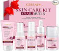 Skin Care Set for Women Teens W/Korean Snail Mucin Extract,5 Pcs Anti Aging Skincare Set, Moisturize, Repair, Soothe, Hydrate, Glass Skincare Kit,Self Care Gifts for Women Mother Mom Wife Teenage Girl