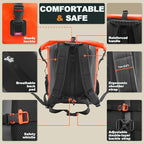 Waterproof Backpack Dry Bag 35L/55L/85L– Heavy Duty Roll-Top Hiking Backpack Sack Keeps Gear Dry for Travel, Kayaking, Boating, Camping, Rafting and Fishing