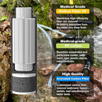 SurviMate Water Purifier Survival Pump，Replacement Cartridge，0.01 Micron 5-Stage Water Purifier System，Hand Pump Water Filter Portable Outdoor Emergency，Camping, Hiking, Backpacking