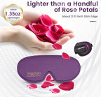 ringchan Full Blackout Sleep Mask for Meditation & Yoga – Soft, Skin-Friendly & Zero-Pressure on Eyelids – Ideal for Sleep, Travel & Relaxation – Deep Lavender Purple