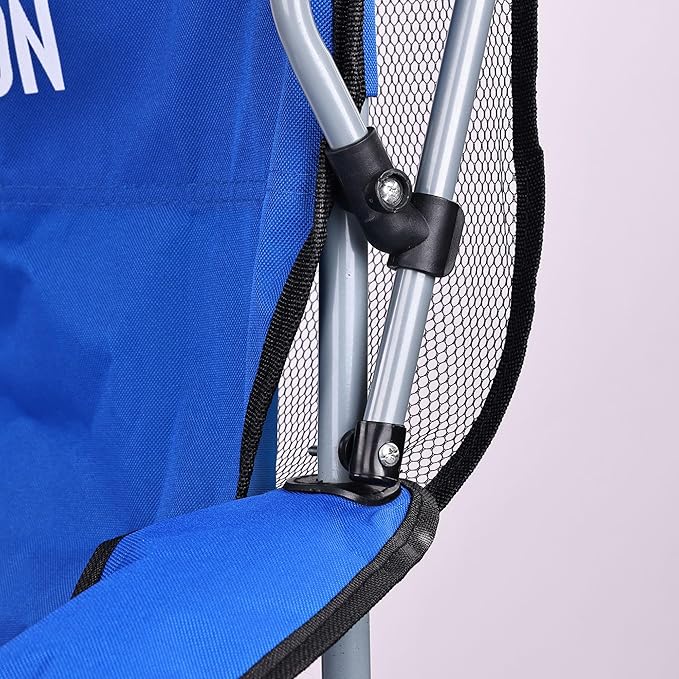 Canopy Chair Folding Camping Recliner Support with Carrying Bag, Blue