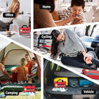 380 Pieces Deluxe First Aid Kit Compact Trauma Medical Kits with Assorted Bandages, Instant Cold Pack, Emergency Blanket for Home, Travel, Camping, Vehicle, Emergency Kits(Red)