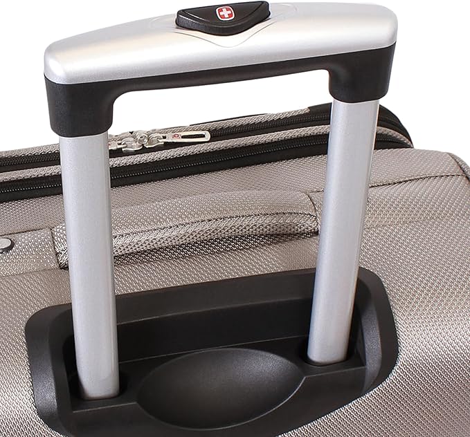 SwissGear Sion Softside Expandable Roller Luggage, Pewter, 3-Piece Set (21/25/29)