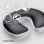 COCOON - Premium - Ergo Aircore Pillow Ultralight - U-Shaped- One Size (Grey)