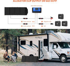 FlexSolar 120W Foldable Solar Panels Chargers 20v-28v DC Output IP65 Waterproof Power Outage Emergency Portable Panels Camping Home RV for Solar Power Station Generators Battery Packs