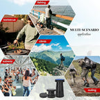 2 Pack Upgraded Collapsible Stool Folding Stool with Cushion,Retractable Folding Stool Max Load Capacity 400lbs, Portable Telescoping Stools for Camping Hiking Outdoor BBQ -Black