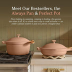 Our Place Cookware Duo - 7-Piece Set Including the Always Pan, Perfect Pot and Spatulas | Multifunctional, Toxin-Free Nonstick | Heat Safe up to 450°F | Oven, Stove, Induction Compatible | Steam