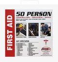 Rapid Care First Aid RC-50MAN-M 50 Person 233 Piece ANSI/OSHA Compliant Emergency First Aid Kit in Wall Mountable Metal Case