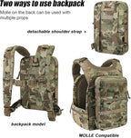 PETAC GEAR Tactical Molle Hydration Pack for 1.5L - Lightweight Water Reservoir Bag for Molle Vest Backpack, for Hiking, Hunting