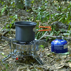 Bulin 24/13/11/8/4 PCS Camping Cookware Mess Kit Lightweight Backpacking Cooking Set Outdoor Cook Gear for Family Hiking, Picnic(Kettle, Pot, Frying Pan, Bowls, Plates, Spoon)