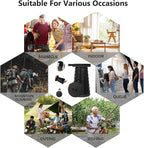 Upgraded Camping Folding Stool with Carrying Straps Lightweight Yet More Sturdy with Load Capacity 450lbs Portable Collapsible Retractable Stool for Camping Fishing Hiking BBQ 2.0