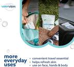 WaterWipes On The Go Wipes, 99.9% Water-Based Wipes for Travel, Sports, and to Refresh Skin, Unscented & Hypoallergenic, 28 Count (2 Pack)