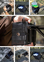 camping moon Storage Box Accessory Small Gear Organizer XS Black BG-1212BK (Black)