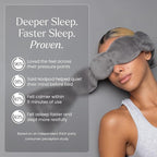 Nodpod Gentle Pressure Sleep Mask | Patented Light Blocking Design for Sleeping, Traveling & Relaxation - Elephant Gray