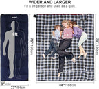 REDCAMP Cotton Flannel Sleeping Bag for Camping Backpacking, Adults Cold Weather Envelope Sleeping Bags with 2/3/4/6lbs Filling