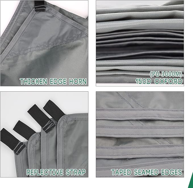 Camping Tarp Waterproof with Carry Bag for Under Tent, Ultralight Tent Footprint for Ground Camping Hiking (86" x 57")