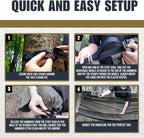 onewind 11ft Camping Hammock with Bugnet, Portable Double Hammock with Mosquito Net, Backpacking Hammock with Net Adjustable Ridgeline Tree Straps for Outdoor Hiking Backpacking, OD Green