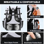 Maelstrom Backpack Cooler,Soft Lightweight Leakproof Cooler Backpack,35 Can Insulated Cooler Bag,Keeps 35 Cans Hot/Cold for Up to 16 Hours,Waterproof Lunch Bag for Men Women-White