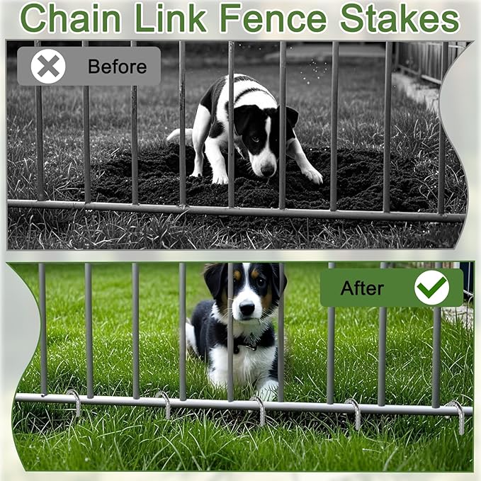 Rebar Stakes 16 inch, 3/8" Diameter Heavy Duty J Hook Stakes 8 Pack, Galvanized Anti-Rust Ground Anchor Long Tent Stakes for Dog Fence Trompoline Swing Set