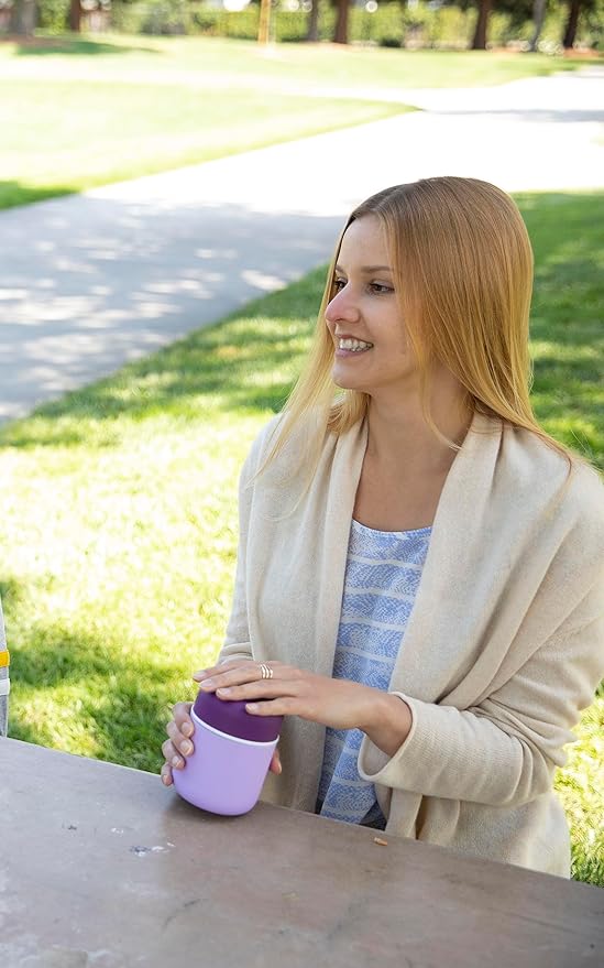 MIRA 9oz Insulated Food Jar Thermo for Hot Food & Soup, Compact Stainless Steel Vacuum Lunch Container - Lilac