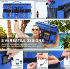 Dreizack Kayak Cooler Behind Seat, Waterproof Cooler for Kayaking,Paddle Board Cooler Compatible with Lawn-Chair Seat Kayak Accessories Cooler Bag Kayak Cooler Tow Behind for Camping Fishing