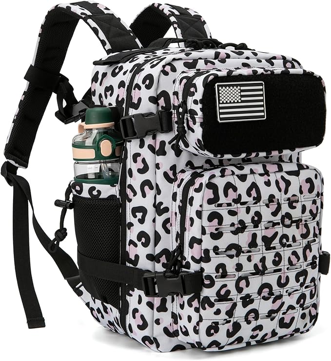 QT&QY 25L/45L Military Tactical Backpack For Men Molle Daypack 3 Day Bug Out Bag Hiking Rucksack With Bottle Holder