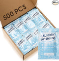 Leelosp 500 Pcs Individual Travel Laundry Detergent Bulk Travel Size Laundry Detergent Packets Portable Single Use Liquid Soap for Traveler Hostel Essentials Cleaning