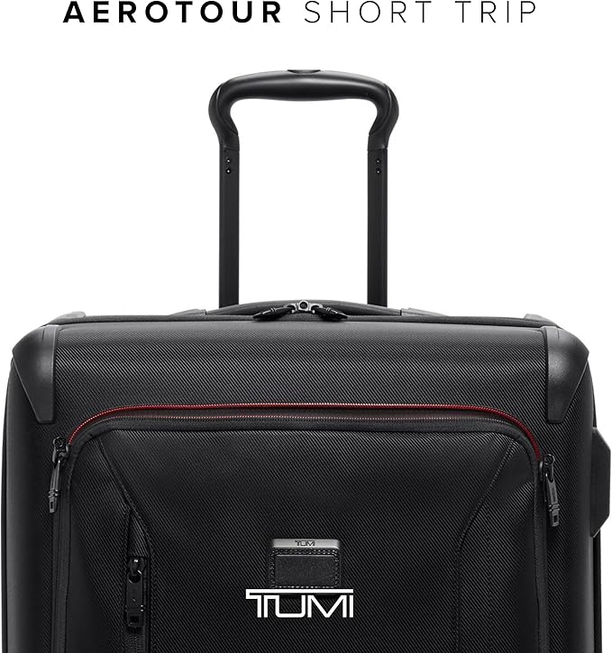 TUMI - Aerotour 4 Wheel Expandable Luggage - Men's and Women's Lightweight Business and Leisure Travel Suitcase - 26" Short Trip Expandable Packing Case, Black