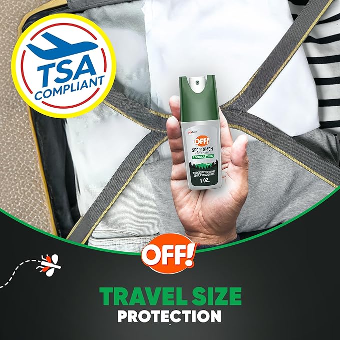 OFF! Deep Woods Sportsmen Insect Repellent Spritz, Maximum Strength, Bug Spray with up to 10 Hours of Protection, 1 oz (Pack of 12)