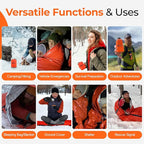 Sierra Madre Emergency Sleeping Bag – Ultralight, Waterproof Mylar Thermal Bivy Sack Tent for Hiking, Bug-Out Bags, Survival Kits
