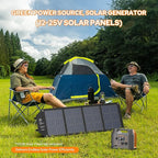 Portable Power Station EnginStar 300W Solar Generator 110V 296Wh Power Bank Two Pure Sine Wave AC Outlet 80000mAh Lithium Battery Pack for Camping Outdoors Trip RV Hunting Vans Emergency Backup