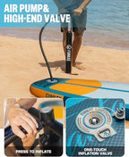 11’×34"×6" Extra Wide Inflatable Stand Up Paddle Board, Sup Board with Removable Fins, Backpack, Floating Paddle, Safety Leash, Floating Phone Case for Adults & Youth of All Skill Levels