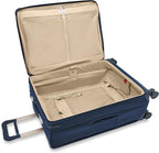 Briggs & Riley 29" Large Expandable Spinner - Checked Luggage for Travel, Suitcases with Wheels, Softside Rolling Bag for Men & Women, Self-Repairing Zipper - Baseline Collection, Navy