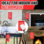 10 Pack Bulk Emergency Fire Blankets for Home and Kitchen with Fireproof Gloves & Hooks Safety Flame Suppression Fire Extinguisher for Camping House Warehouse Car 39.4"x39.4", Housewarming Gifts