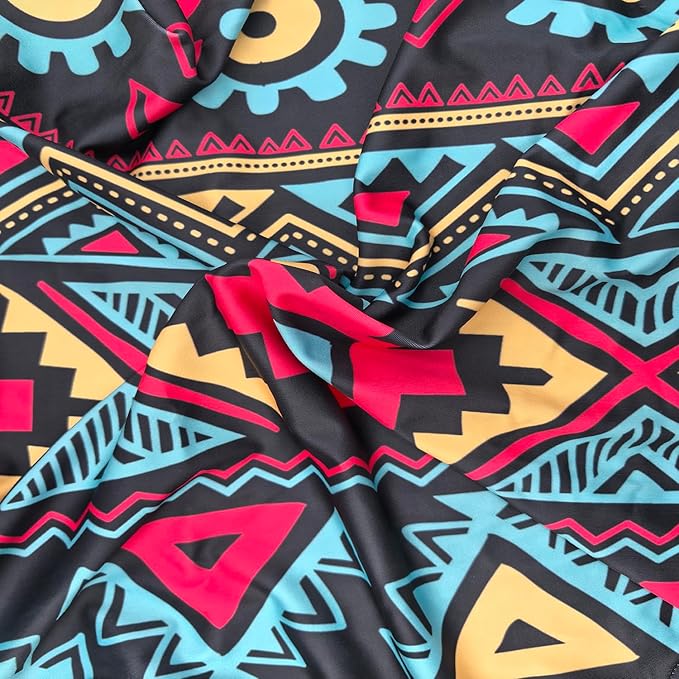 Travel Luggage Cover Elastic Sleeve 22"-24" Anti-Scratch Suitcase Protector Cover Size M, Bohemia