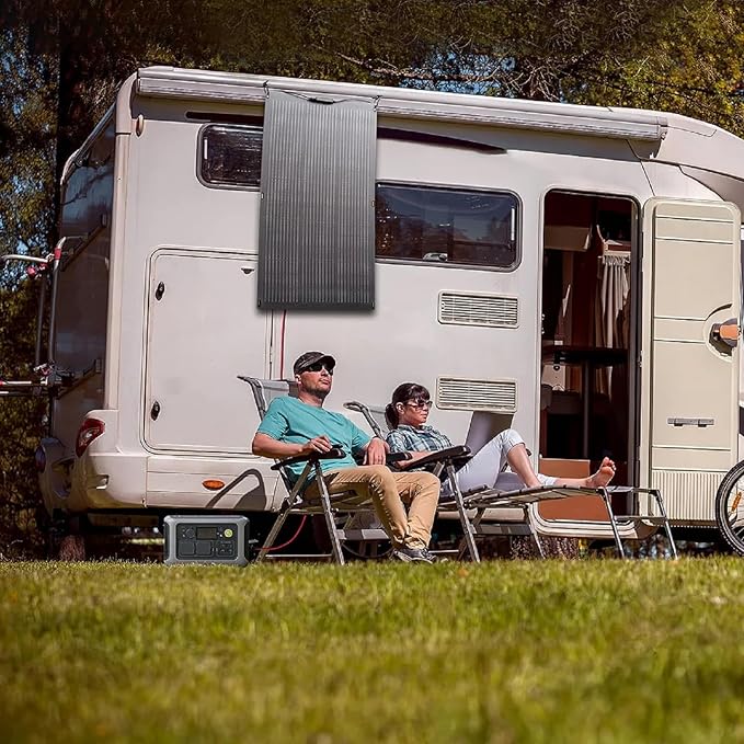 ALLPOWERS 200W Portable Solar Panel, SF200 Flexible Solar Panel, 32V Monocrystalline Solar Kit, 25% High Efficiency, IP68, for Power Station, Phones, Rooftops, Outdoor Camping and RVs