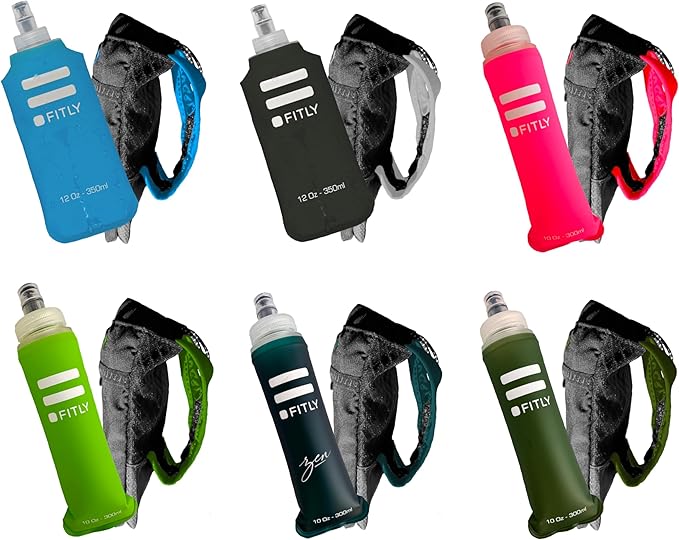 Soft Flask - Shrink As You Drink Soft Water Bottle for Hydration Pack - Folding Water Bottle Ideal for Running, Hiking, Cycling, Climbing & Rigorous Activity