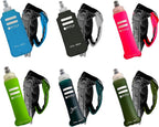 Soft Flask - Shrink As You Drink Soft Water Bottle for Hydration Pack - Folding Water Bottle Ideal for Running, Hiking, Cycling, Climbing & Rigorous Activity