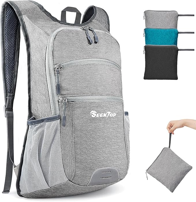 Seektop 20L Hiking Backpack Ultra Lightweight Waterproof Travel Backpack Packable Small Outdoor Bag Foldable Day Pack for Women Men