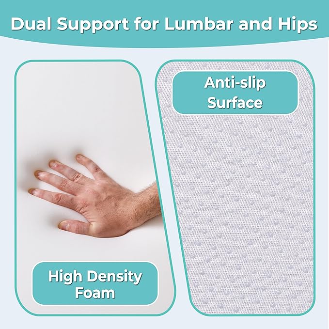 6pc Adjustable Orthopedic Wedge Pillow Set – Relieve Acid Reflux, Snoring, Back Pain & Post-Surgery Discomfort (Light Blue)