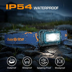 EverBrite Rechargeable Headlamp, 2 Pack Kids Headlamp with White/Red/Green Light and Memory Function, Head Lamp for Adult and Kid with 5 Modes, 120° Adjustable LED Headlamp for Camping, Running-Blue