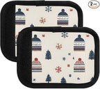 Christmas Hat Tree Luggage Handle Wrap for Suitcase Luggage Tags Handle Covers Identifiers Soft Decorations Travel Accessories 2 Pack