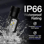 K-Bern Rechargeable Headlamp. 1850 Lumen, Ultra Bright Head Lights for Forehead. Waterproof, Lightweight Aluminum, 2600mAh Battery, Perfect for Dog Walking, Camping, Hiking & Hard Hats